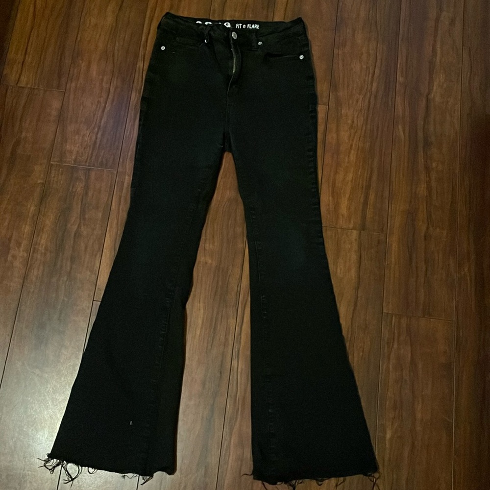 S.O.N.G. Fit and Flare Jeans/ color Black